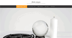Desktop Screenshot of biela-magia.eu